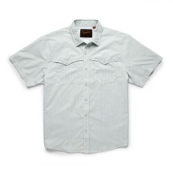Howler Brothers Open Country Tech Shirt Men's in Pecos Stripe Dove